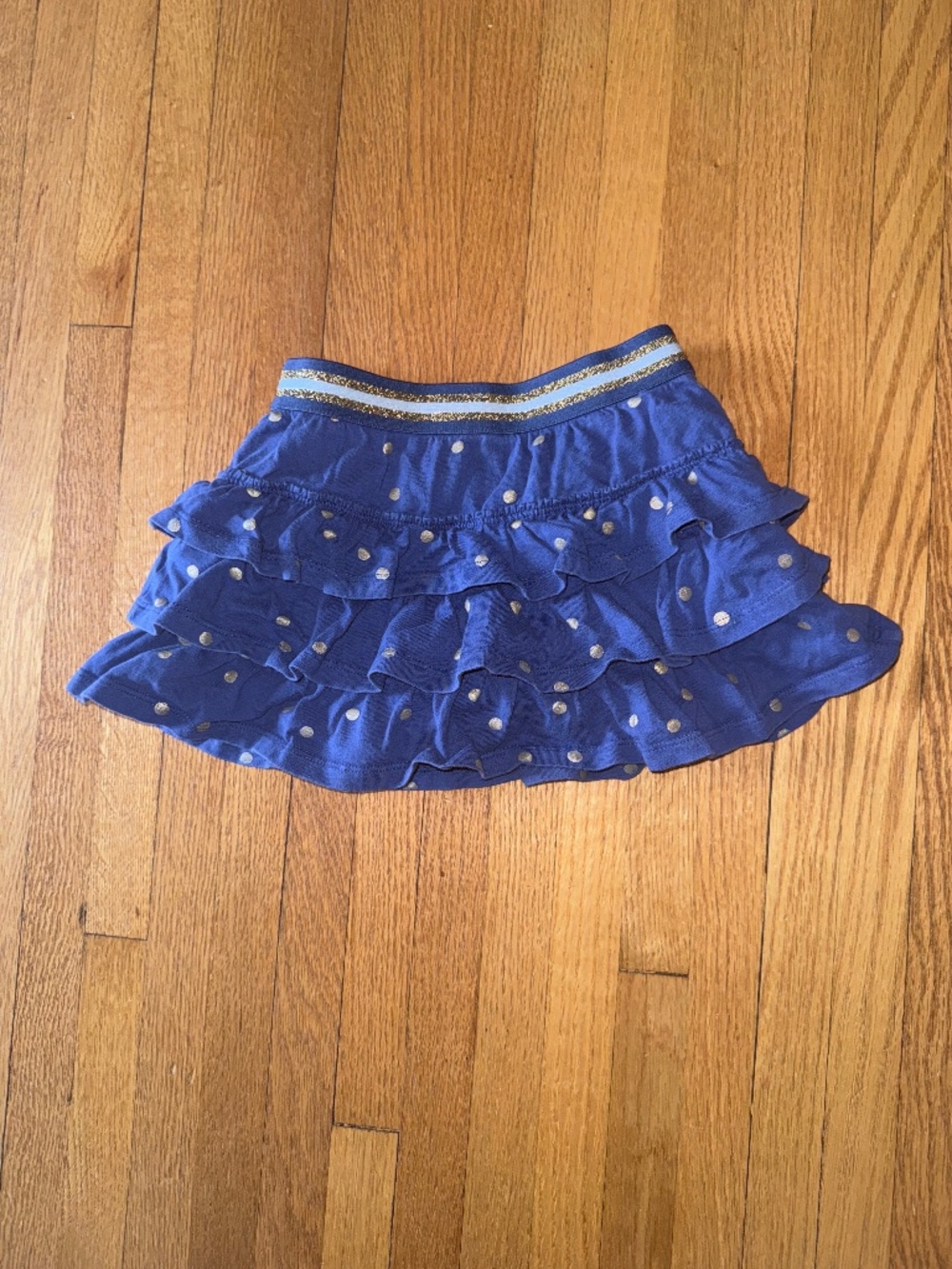 Mini Boden- Blue and gold skort (size 4-5Y)